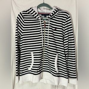 Tommy Hilfiger Terry Zip Up Hoodie Striped